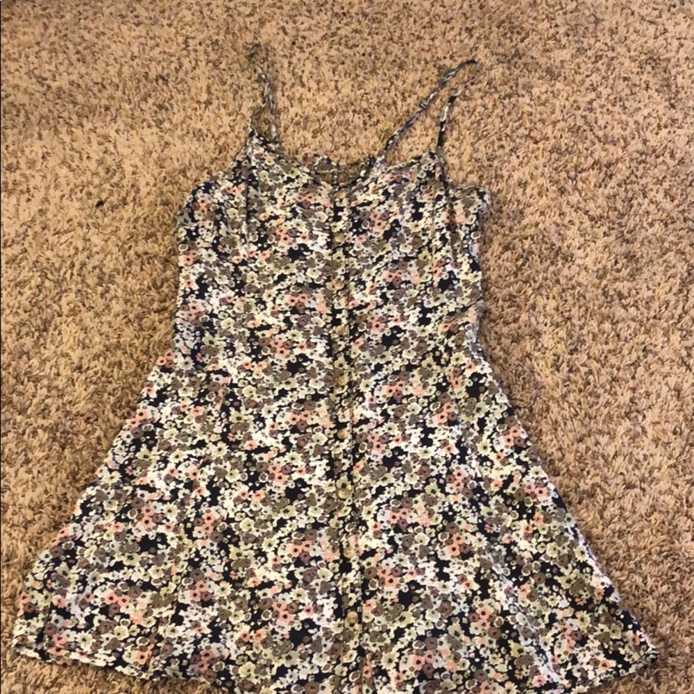 Floral button up dress